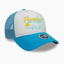 Czapka z daszkiem New Era Foam Trucker. Niebieskie czapki z daszkiem damskie New Era, na zimę, bez wzorów. Za 129.99 zł.
