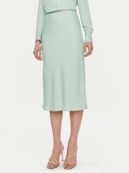 Calvin Klein Spódnica midi Bias K20K203514 Zielony Regular Fit. Zielone spódnice damskie Calvin Klein, bez wzorów, z syntetyku, midi. Za 749.99 zł.