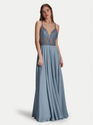Hey Kyla Sukienka wieczorowa 5AI056HK Niebieski Regular Fit. Niebieskie sukienki damskie Hey Kyla, bez wzorów, z syntetyku, wizytowe, bez ramiączek. Za 549.99 zł.