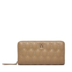 Portfel Tommy Hilfiger. Brązowe portfele damskie Tommy Hilfiger, bez wzorów. Za 219.99 zł.