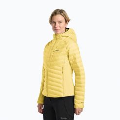 Kurtka ocieplana damska Jack Wolfskin Routeburn Pro Ins. Żółte kurtki damskie Jack Wolfskin, xs, bez wzorów, z puchu, bez kaptura. Za 629.99 zł.