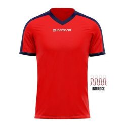 T-shirt Sportowy Givova Revolution 3XL Czerwono-Niebieski Unisex. Czerwone bluzki damskie Givova, xl, bez wzorów, z poliesteru, bez ramiączek, do biegania. Za 122.99 zł.