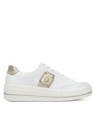 Remonte Sneakersy D1C07-80 Biały. Białe obuwie sportowe damskie Remonte, z materiału, bez zapięcia. Za 399.99 zł.