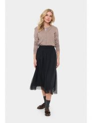 SAINT TROPEZ Spódnica "Coral" w kolorze czarnym rozmiar: S. Czarne spódnice damskie Saint Tropez, s, bez wzorów, midi. Za 130.99 zł.