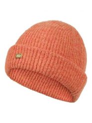 TicketWOMAN Czapka w kolorze pomarańczowym rozmiar: onesize. Pomarańczowe czapki damskie TicketWOMAN, z aplikacjami, prążkowane. Za 78.99 zł.