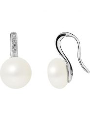 Pearl Addict Srebrne kolczyki z perłami rozmiar: onesize. Białe kolczyki damskie Pearl Addict, z perłą, srebrne, z zapięciem typu bigiel. Za 260.99 zł.