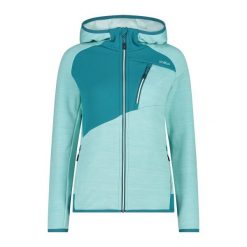 Bluza damska turystyczna CMP 34E2836. Niebieskie bluzy damskie CMP, m, bez wzorów, z materiału, z kapturem. Za 459.85 zł.
