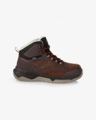 Buty trekkingowe Kilpi Piton WP-U High. Brązowe obuwie trekkingowe damskie Kilpi, z materiału, bez zapięcia. Za 370.41 zł.