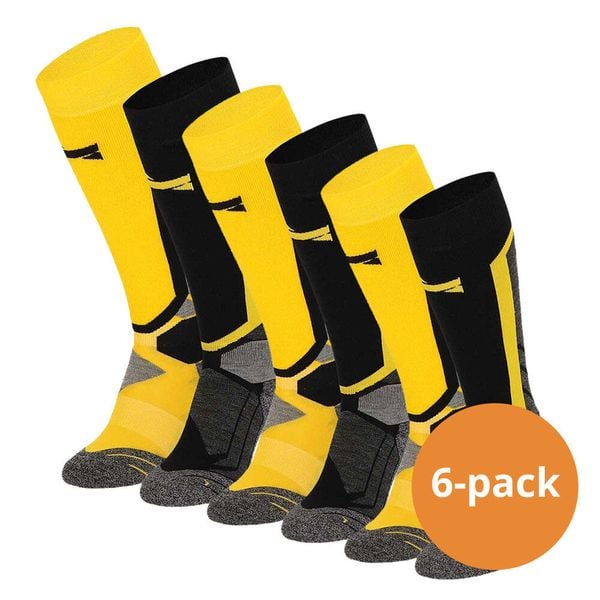Skarpety snowboardowe Xtreme, 6 par, Multi Żółty. Czarne skarpetki damskie XTREME SOCKSWEAR, bez wzorów. Za 329.80 zł.
