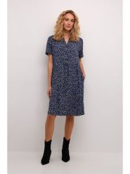 Kaffe Sukienka w kolorze granatowym rozmiar: 36. Niebieskie sukienki damskie Kaffe, bez wzorów, z wiskozy, klasyczne, bez ramiączek. Za 105.14 zł.