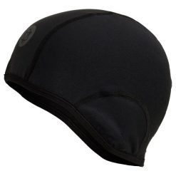 Czapka rowerowa softshell wiatroszczelna z odblaskiem czarna. Czarne czapki damskie AGU, bez wzorów, z materiału. Za 211.95 zł.