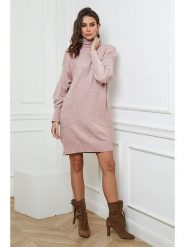 Joséfine Sukienka dzianinowa "Warren" w kolorze jasnoróżowym rozmiar: S. Różowe sukienki damskie Joséfine, bez wzorów, z dzianiny, bez ramiączek. Za 208.99 zł.