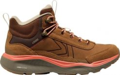 Buty trekkingowe damskie Keen Leiki Leather Mid Waterproof. Brązowe obuwie trekkingowe damskie Keen, z materiału, bez zapięcia. Za 737.60 zł.