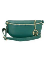 Mia Tomazzi Skórzana saszetka "Perugino" w kolorze zielonym - 23 x 13 x 2 cm rozmiar: onesize. Zielone nerki i saszetki damskie Mia Tomazzi, bez wzorów, z materiału. Za 130.99 zł.