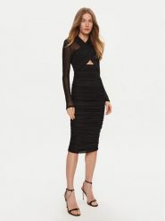 Bardot Sukienka koktajlowa Aliyah 56305DB Czarny Slim Fit. Czarne sukienki damskie Bardot, bez wzorów, z syntetyku, wizytowe, bez ramiączek. Za 259.99 zł.