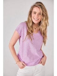 LIEBLINGSSTÜCK Koszulka "Calena" w kolorze jasnoróżowym rozmiar: 4XL. Różowe bluzki damskie LIEBLINGSSTÜCK, xl, bez wzorów, bez kołnierzyka, bez ramiączek. Za 144.92 zł.