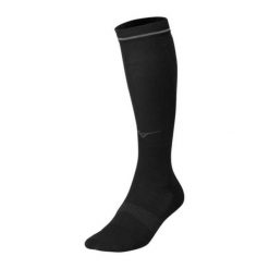 Skarpety kompresyjne Mizuno Compression. Czarne skarpetki damskie Mizuno, bez wzorów. Za 52.99 zł.