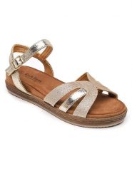 Sixth Sens Sandały w kolorze złotym rozmiar: 41. Żółte sandały damskie Sixth Sens, bez wzorów, z otwartym noskiem, bez obcasa, bez zapięcia. Za 124.65 zł.