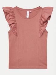 Vero Moda Girl Bluzka 10291056 Różowy Regular Fit. Czerwone bluzki i koszule dziewczęce Vero Moda Girl, bez wzorów, z bawełny, bez kołnierzyka, bez ramiączek. Za 69.99 zł.