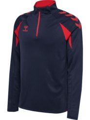 Bluza treningowa zapinana do połowy Hummel Core 2.0. Czarne bluzy damskie Hummel, s, bez wzorów, z materiału, bez kaptura. Za 216.95 zł.