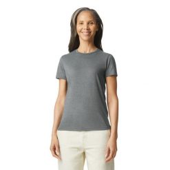 Koszulka Softstyle Dla Pań I Panów. Szare koszulki damskie GILDAN, xl, bez wzorów, bez kołnierzyka, bez ramiączek. Za 28.99 zł.