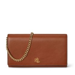 Torebka LAUREN RALPH LAUREN. Brązowe torebki wieczorowe damskie Lauren Ralph Lauren, bez wzorów, bez dodatków. Za 949.99 zł.