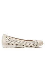 Caprice Baleriny 9-22151-42 Beżowy. Brązowe balerinki damskie Caprice, bez wzorów, ze skóry. Za 208.99 zł.