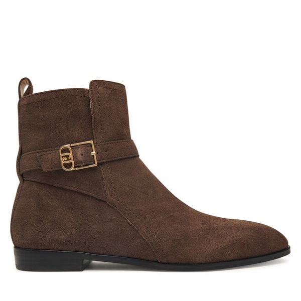 Botki Liu Jo. Brązowe botki damskie Liu Jo, bez obcasa, na płaskiej podeszwie, bez zapięcia. Za 629.99 zł.