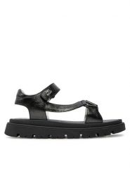 Primigi Sandały 5936800 S Czarny. Czarne sandały dziewczęce Primigi, ze skóry, bez obcasa, bez zapięcia. Za 279.99 zł.