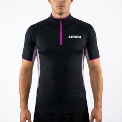 Koszulka treningowa BOSTON MC. Czarne koszulki damskie LEGEA, bez wzorów, z materiału, bez kołnierzyka, bez ramiączek. Za 70.00 zł.