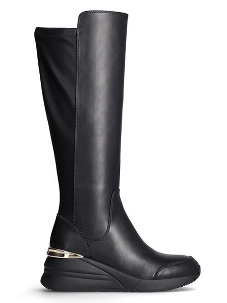 Liu Jo Kozaki w kolorze czarnym rozmiar: 35. Czarne kozaki damskie Liu Jo, na zimę, bez obcasa, bez zapięcia. Za 432.80 zł.