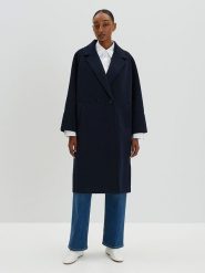 Someday. Płaszcz przejściowy w kolorze granatowym rozmiar: 38. Niebieskie płaszcze damskie someday., bez wzorów, bez kaptura. Za 347.99 zł.