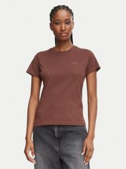 HUGO T-Shirt Damatee_B 50575770 Brązowy Regular Fit. Brązowe t-shirty damskie Hugo, m, bez wzorów, z bawełny, bez kołnierzyka. Za 139.99 zł.