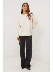 Soft Cashmere Sweter w kolorze kremowym rozmiar: 38/40. Brązowe swetry klasyczne damskie Soft Cashmere, bez kołnierzyka. Za 152.99 zł.