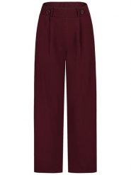 Sublevel Spodnie w kolorze bordowym rozmiar: S. Czerwone spodnie materiałowe damskie Sublevel, bez wzorów, z materiału. Za 104.89 zł.