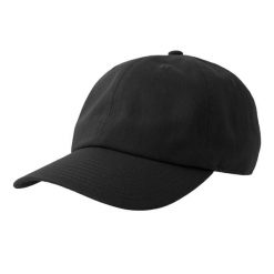 6panelowa Czapka Z Daszkiem Unisex Dla Dorosłych. Czarne czapki z daszkiem damskie ATLANTIS, bez wzorów. Za 59.99 zł.