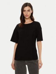 Liu Jo T-Shirt TA5108 JS003 Czarny Regular Fit. Czarne t-shirty damskie Liu Jo, s, bez wzorów, z bawełny, bez kołnierzyka. Za 189.99 zł.
