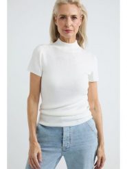 Josephine & Co Sweter "Senna" w kolorze białym rozmiar: XL. Białe swetry klasyczne damskie Josephine & Co, xl, prążkowane, bez kołnierzyka. Za 86.99 zł.