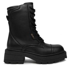 Trzewiki Liu Jo. Czarne botki damskie Liu Jo, bez obcasa, na słupku, bez zapięcia. Za 679.99 zł.