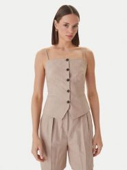 HUGO Szorty materiałowe Hamonu 50559853 Beżowy Relaxed Fit. Brązowe szorty damskie Hugo, bez wzorów, z bawełny. Za 669.99 zł.