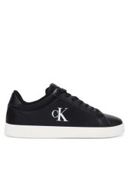 Calvin Klein Sneakersy 3 Cupsole Laceup Pu Mg YW0YW01781 Czarny. Czarne obuwie sportowe damskie Calvin Klein, z materiału, bez zapięcia. Za 269.99 zł.