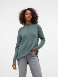 Vero Moda Sweter "Plaza" w kolorze turkusowym rozmiar: XS. Niebieskie swetry klasyczne damskie Vero Moda, xs, z wełny, bez kołnierzyka. Za 57.06 zł.