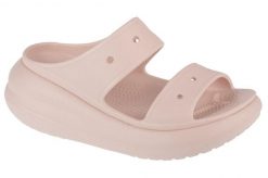 Klapki damskie Crocs 2076706UR. Czerwone klapki damskie Crocs, bez wzorów, z materiału, bez obcasa, bez zapięcia. Za 319.00 zł.