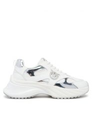 PINKO Sneakersy Ariel 15 SS0067E022 Biały. Białe obuwie sportowe damskie Pinko, z materiału, bez zapięcia. Za 619.99 zł.