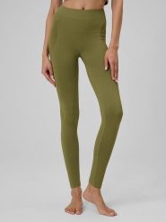 4F Legginsy sportowe w kolorze khaki rozmiar: M/L. Brązowe legginsy damskie 4F, l, bez wzorów, z materiału. Za 77.95 zł.