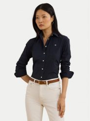 LAUREN RALPH LAUREN Koszula Easy Care Point Collar 200684553003 Granatowy Regular Fit. Niebieskie koszule damskie Lauren Ralph Lauren, s, bez wzorów, z syntetyku, bez kołnierzyka, bez ramiączek. Za 579.99 zł.