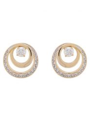 Swarovski Kolczyki Hyperbola 5740407 Złoty. Żółte kolczyki damskie Swarovski, metalowe. Za 585.99 zł.