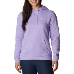 Bluza trekkingowa damska Columbia Trek Graphic Hooded. Fioletowe bluzy damskie Columbia, s, bez wzorów, bez kaptura. Za 149.99 zł.