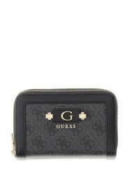 Guess Portfel Lindsey Slg SWSG97 49164 Szary ciemny. Szare portfele damskie Guess, z aplikacjami, ze skóry. Za 264.99 zł.