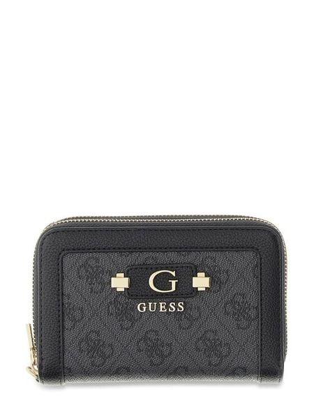 Guess Portfel Lindsey Slg SWSG97 49164 Szary ciemny. Szare portfele damskie Guess, z aplikacjami, ze skóry. Za 264.99 zł.